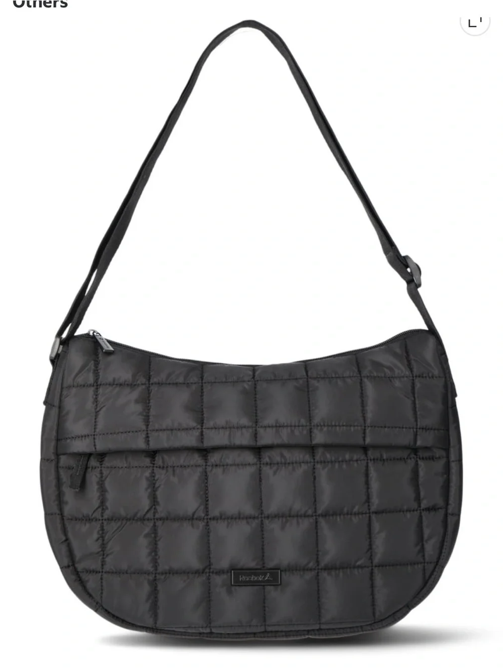 Reebok Black Quilted Bag